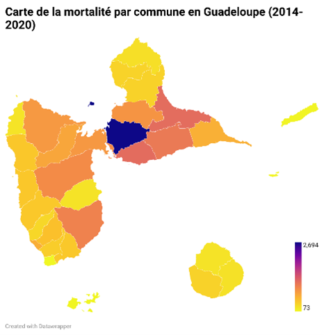 Guadeloupe : mortalité en hausse et fractures sociales persistantes